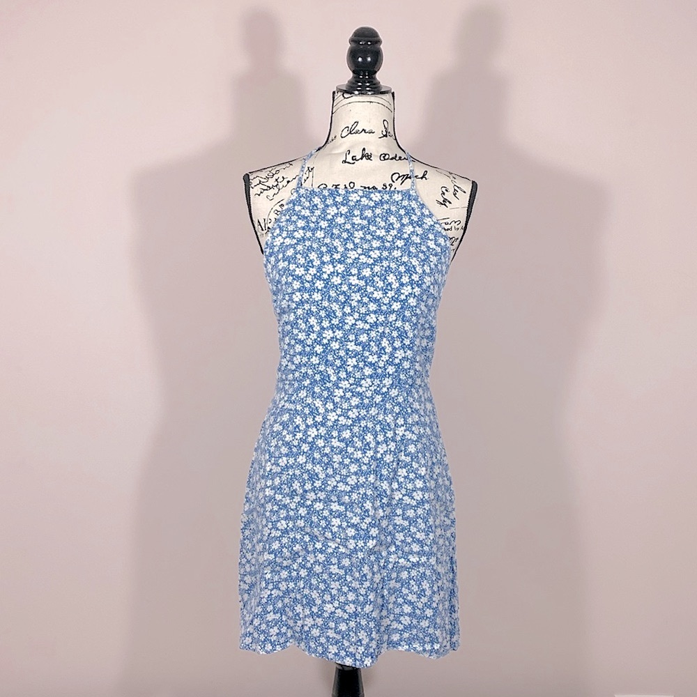 Reformation Floral Halter Dress 10